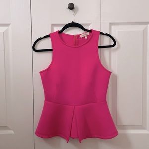 Hot Pink Flare Top.